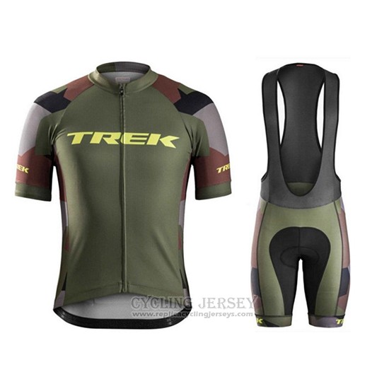 2018 Cycling Jersey Trek Camouflage Short Sleeve and Bib Short